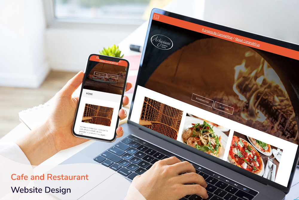 Cafe and Restaurant Website Design
